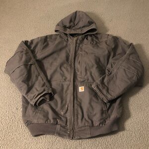 Carhartt Men's Dark Gray Hooded Jacket